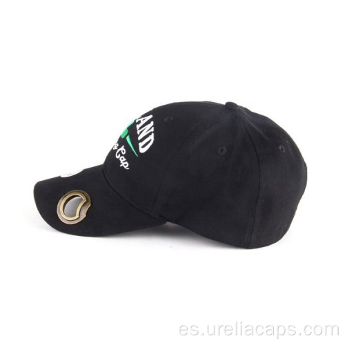 Gorra de béisbol de algodón con abrebotellas